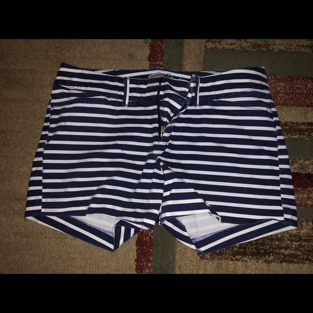 Old Navy Striped Navy Shorts